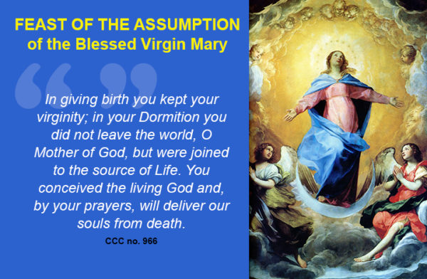 Happy Feast Of The Assumption Of The Blessed Virgin Mary! | FilCatholic