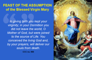 Happy Feast Of The Assumption Of The Blessed Virgin Mary Filcatholic